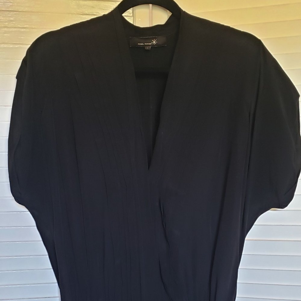 ISABEL MARANT Black Silk Short Dress